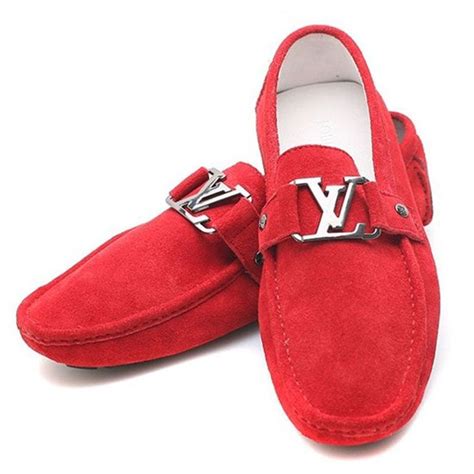 louis vuitton red loafers|louis vuitton loafer men's.